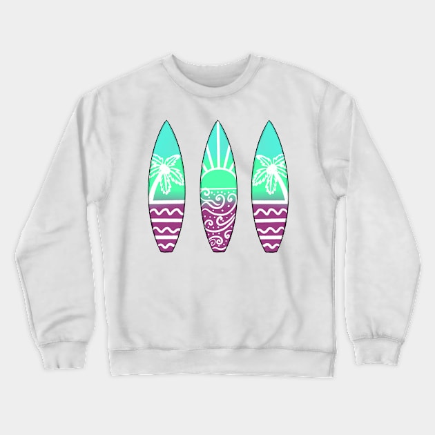 surfboard Crewneck Sweatshirt by ithacaplus